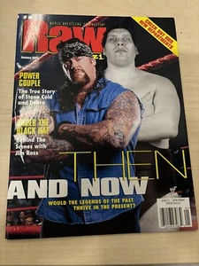 WWE Raw Magazine January 2002 Undertaker Andre Cover Debra McMichael Centerfold - Picture 1 of 7