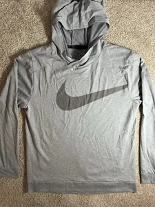 Nike Therma Pullover Training Dri-Fit With Hood Grey Boys Size XL - Picture 1 of 7