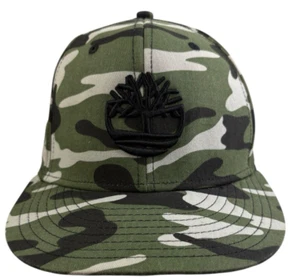 Timberland Logo Camionero Ajustable Camuflaje Bordado Gancho y Lazo Gorra Sombrero - Imagen 1 de 5