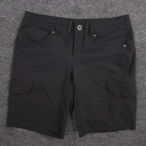 Kuhl Freeflex Cargo Shorts Damen 4 schwarz Outdoor Performance Wandern Kordelzug - Bild 1 von 10
