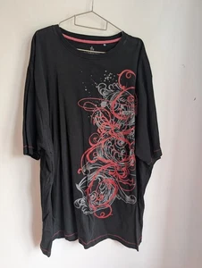 Pegasus Black Red Short Sleeve T-shirt Size 4XL (T18) - Picture 1 of 8