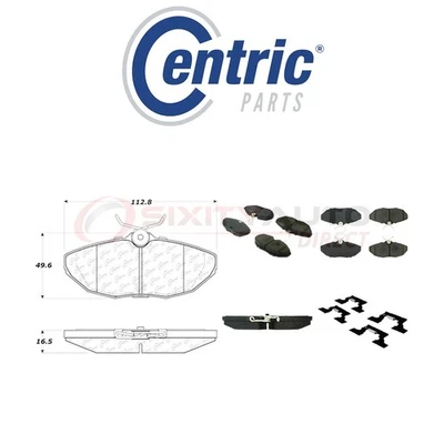 Centric Posi Quiet Ceramic Brake Pads w Shims for 2003-2005 Jaguar S-Type yo — 第 1/4 张图片