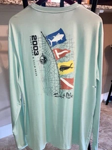 Men's Salt Life Calm Seas Long Sleeve Lightweight Graphic Shirt, XL Extra Large - Picture 1 of 9