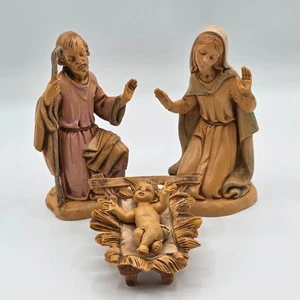 Statuine Natività Fontanini 4,25" Sacra Famiglia Bambino Gesù Maria Giuseppe Italia - Foto 1 di 8
