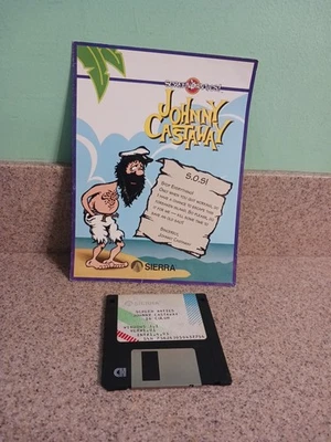 Salvapantallas Johnny Castaway - Disquete y manual - Antigüedades de pantalla (PC, 1992) DIFÍCIL DE ENCONTRAR Foto 1 de 4
