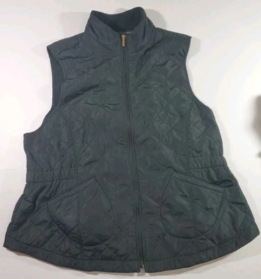 Chaleco Bit & Bridle para mujer XL negro acolchado cremallera completa sin mangas  Foto 1 de 4