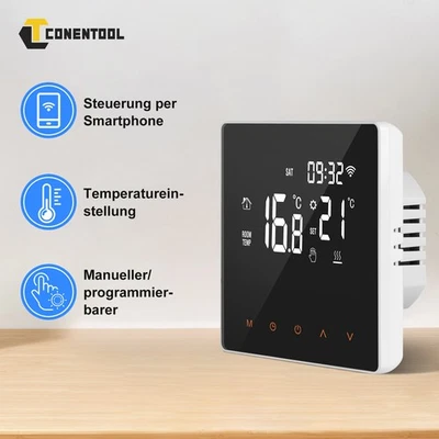16A Wifi Digital LCD Thermostat Smart Raumthermostat Fußbodenheizung Touchscreen - Bild 1 von 4