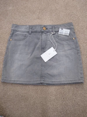 NWT 100% AUTH Gucci Big Kids Grey Denim Lady Bug Skirt $245  - Image 1 of 4