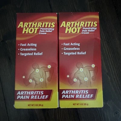 (2) Arthritis Hot Penetrating Pain Relief Cream, 3 oz Each EXP 02/28 - Image 1 of 3