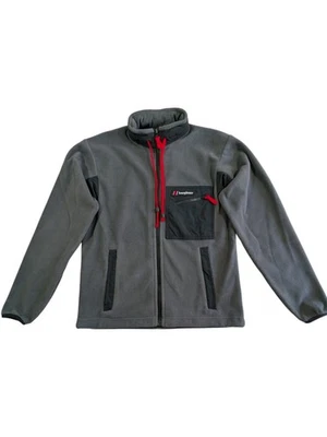 Berghaus Ascent 91 Fleece Mens XS Full Zip Packable Hood Grey VGC - Image 1 of 4