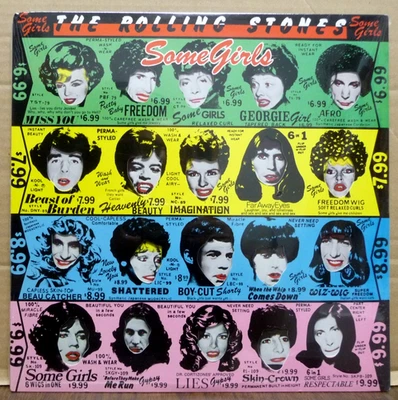 THE ROLLING STONES Some Girls US 1978 LP 1st Version Die Cut Celebrity Faces NEW - Image 1 of 2