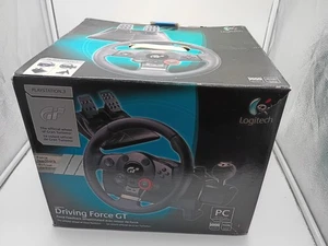 Pedales de rueda de carreras Logitech Driving Force GT PlayStation 3 en caja original usados FUNCIONA - Imagen 1 de 11