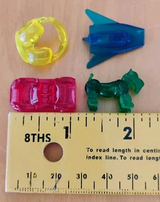 Monopoly 2003 Electronic Banking Replacement Mover Figures 4 in Total Hasbro EUC - Image 1 of 4