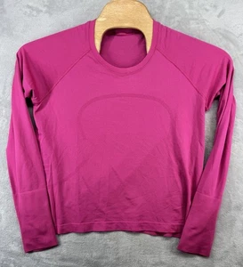Camisa de manga larga Lululemon Swiftly Tech rosa intenso para mujer talla 14 - Imagen 1 de 5