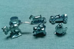 Monopoly set of 6 Playing Pieces Tokens Replacements - T-Rex, Cat, Penguin, Dog+ - Picture 1 of 1