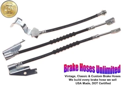 BRAKE HOSE SET Ford LTD, 1969 1970, with WER rear axle - Front Disc - Image 1 of 2