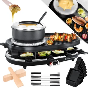 KESSER® Raclette Tischgrill Grill 8 Personen Fondue Raclettegrill Partygrill - Bild 1 von 8