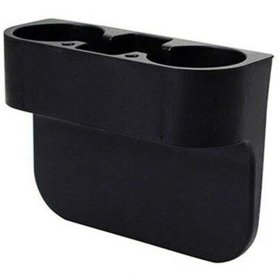 Car Seat Seam Wedge Storage Organizer Cup Holder Bottle Drink Mount Stand Black - Image 1 of 4