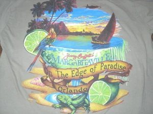 Margaritaville Orlando T-Shirt M Medium On The Edge Of Paradise Parrot Lime Mens - Picture 1 of 5