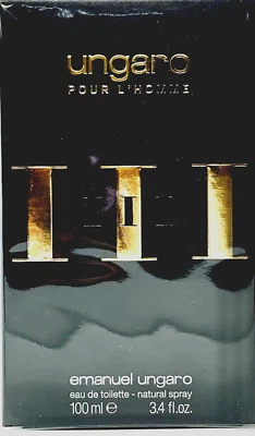 EMANUEL UNGARO POUR L'HOMME III EDT SPRAY FOR MEN 3.4 Oz / 100ml BRAND NEW!!! - Image 1 of 4