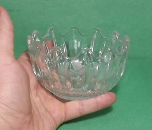 crystal vase 4" diameter 4" tall - Picture 1 of 8