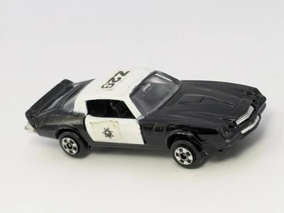 Zylmex Black White Highway Patrol 1981 Camaro Z28 Police Car Hong Kong P373 - Image 1 of 4