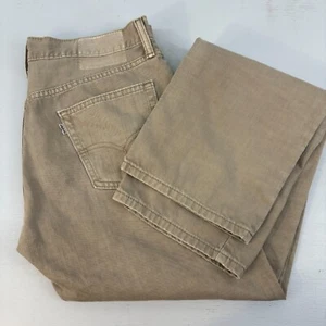 Levis 514 Jeans Herren 34 x 34 hellbraun Classic Straight Fit Denim ohne Taillenetikett - Bild 1 von 14
