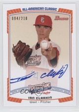 2013 Bowman Draft Perfect Game All-American Auto /210 Ian Clarkin #PG-IC Auto