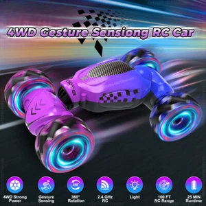 4WD Drift 2.4G Gesture Radio Remote Control Car 360° Rotating Climbing Car Toys - Picture 1 of 18