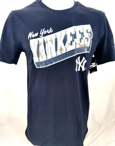 NEW New York Yankees MLB New Era Navy Short Sleeve Crew Neck Tee Shirt Men's L - Picture 1 of 9