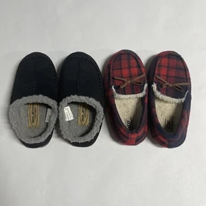 Dearfoams Kids Slipper Memory Foam Lot Sz 13/1 Stags 13M - Picture 1 of 12
