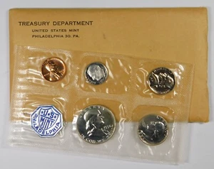 1956 BU U.S. Proof Silver Coin Set in Original Flat Pack - Picture 1 of 4