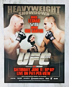 "UFC 131" MINI POSTER MMA PHOTO PRINT (8.5X11) BROCK LESNAR vs DOS SANTOS (2011) - Picture 1 of 2