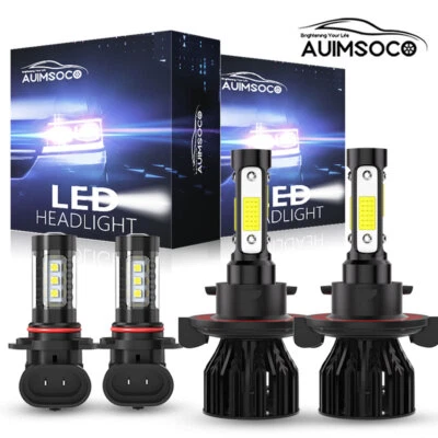For Ford F-150 Pickup 4-Door 2004-2014 LED Lights White High/Low Beam Bulbs - Image 1 of 4