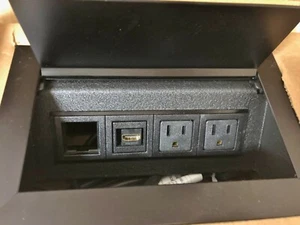Byrne Power Data Center Ellora 104AB101400 Black 2-Power 1-HBMI 1-Blank # 9704 - Picture 1 of 6