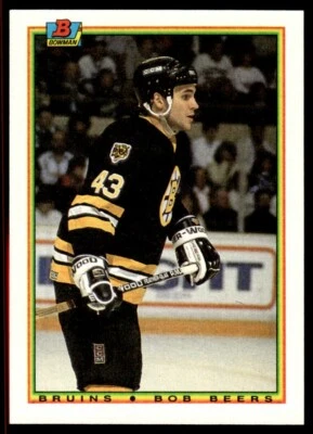 1990-91 Bowman Bob Beers Rookie Boston Bruins #34 - Image 1 of 2