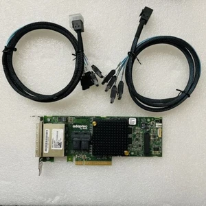 ADAPTEC ASR-78165 DELL 4-Port SAS/SATA 6Gb/s RAID Controller Low Bracket + cable - Picture 1 of 4