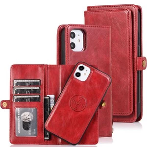 Funda de teléfono billetera magnética abatible de succión automática apta para iPhone I5 14 13 ProMax - Imagen 1 de 26