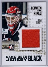 2009-10 Between The Pipes Jerseys Black #M10 Brian Elliott */130 *S1993
