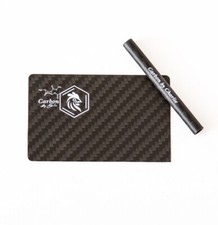 Carbon by Charlie 100% Carbon fiber Card and Short Straw Luxury Box