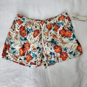 Mens Shorts Sperry Top Sider Lined Swim Trunks Sz XL Hawaiian Floral Pattern - Picture 1 of 8