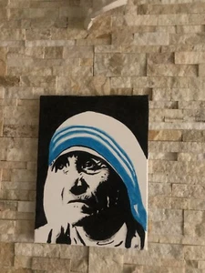 QUADRO ''MADRE TERESA DI CALCUTTA '' firmato e autenticato - Foto 1 di 3