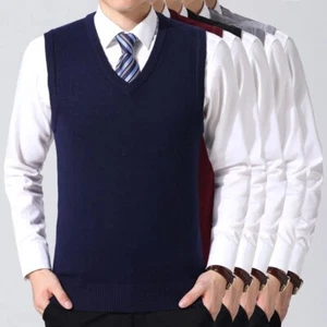 Chaleco Elegante Para Hombre Suéter Sin Mangas Cálido Y Cómodo Otoño E Invierno - Bild 1 von 18