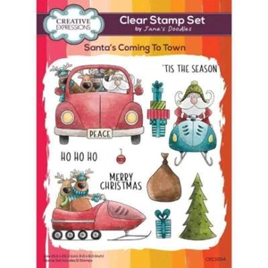 Creative Expressions Clear Stamps by Jane's Doodles - Santa's Coming To Town (6i - Bild 1 von 5