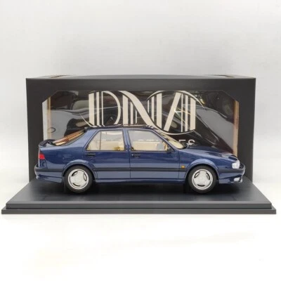 DNA Collectibles 1/18 Saab 9000 Aero CS 1985 Blue DNA000139 Resin Model Limited - Image 1 of 4