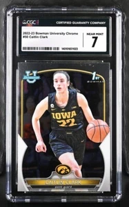 📈💎🔥2022-23 Bowman University Chrome - #50 Caitlin Clark Bowman 1st CGC 7 - Bild 1 von 2
