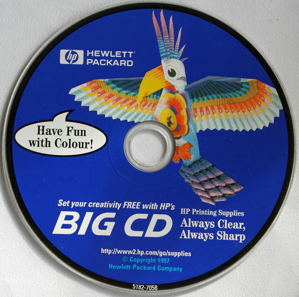 Retro-PC: Hewlett Packard BIG CD HP Printing Supplies von 1997 - Bild 1 von 1