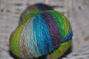 100% Schurwolle Sockenwolle Farbverlauf Strickgarn handgefärbt Nr. *933* LL 350m - Bild 1 von 8