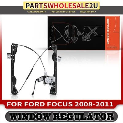 Regulador de ventana eléctrica izquierdo conductor delantero con motor para Ford Focus 2008-2011 4 puertas Foto 1 de 4