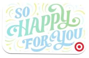 Tarjeta de regalo Target So Happy For You sin valor de $ coleccionable 7432 - Imagen 1 de 1